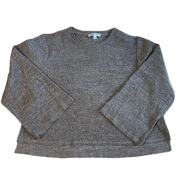 She + Sky Oversized Waffle Knit Gray Sweater - L - Picture 1 of 7